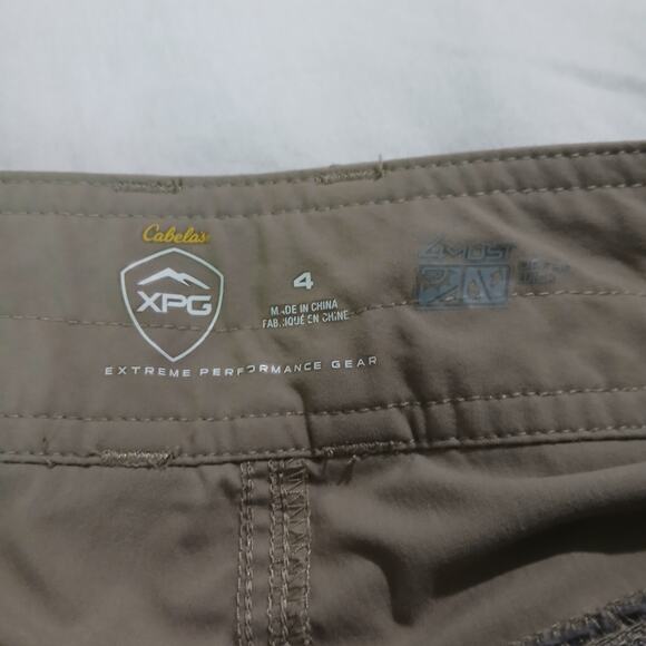 Cabelas XPG EXTREME PERFORMANCE GEAR quick dry hiking cargo pants sz 4 - Picture 8 of 13